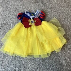 Disney Baby Snow White Dress Costume Infant 12M Sparkle Tulle Princess Halloween
